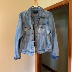 Forever 21 Ripped Jean Jacket